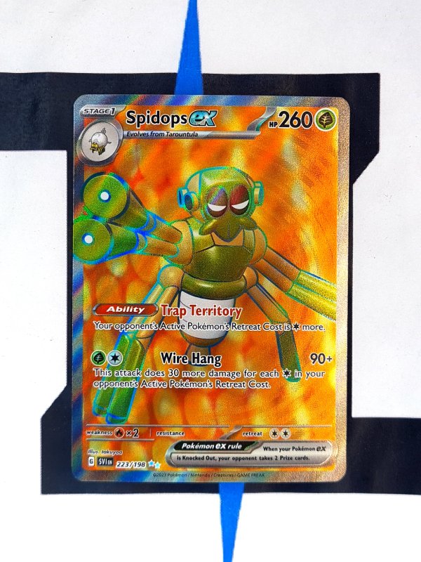 pokemon-karten-spidops-ex-fullart-scarlet-violet-223-englisch