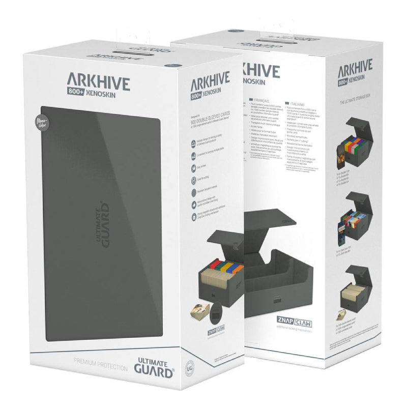 ultimate-guard-arkhive-800-xenoskin-monocolor-grau-verpackung-seite