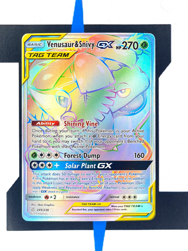 Venusaur & Snivy GX CEC249 EN NM