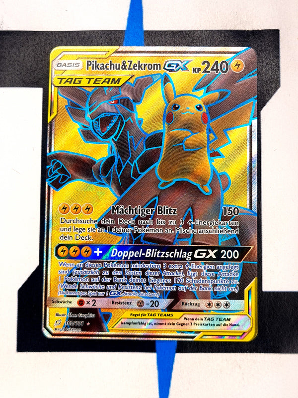 Pikachu & Zekrom GX TEU162 DE NM