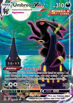 Pokemon Karte Umbreon VMAX (EVS 215) aus dem Set Evolving Skies