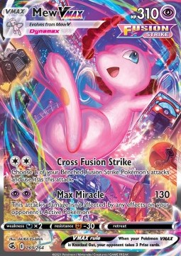 Pokemon Karte Mew VMAX (FST 269) aus dem Set Fusion Strike