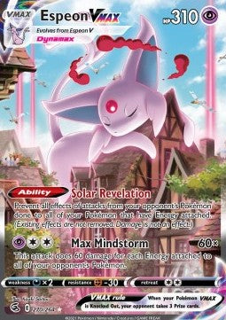 Pokemon Karte Espeon VMAX (FST 270) aus dem Set Fusion Strike