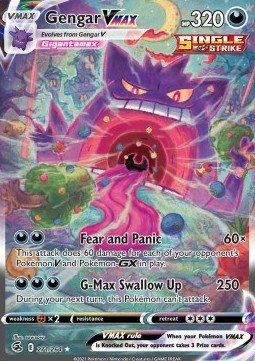 Pokemon Karte Gengar VMAX (FST 271) aus dem Set Fusion Strike