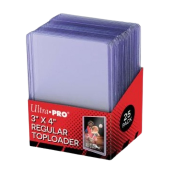 Toploader - 3" x 4" - 25 Packs Standard Regular Size