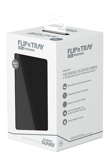 Ultimate Guard Flip`n`Tray 100+ XenoSkin Monocolor Schwarz