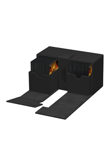 Ultimate Guard Twin Flip`n`Tray 200+ XenoSkin Monocolor Schwarz