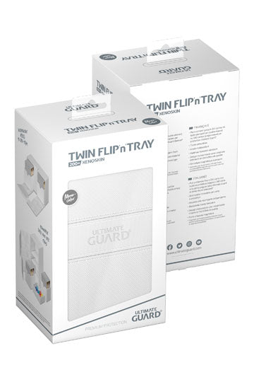 Ultimate Guard Twin Flip`n`Tray 200+ XenoSkin Monocolor Weiß