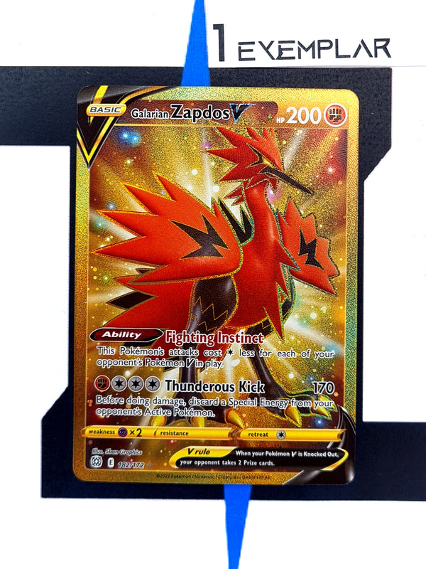 Galarian Zapdos V BRS182 EN NM